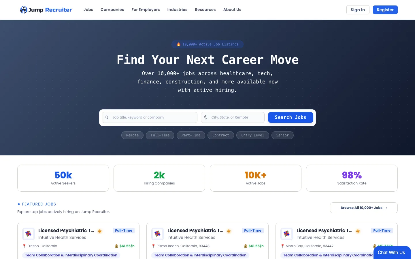 Jump Resume Builder preview