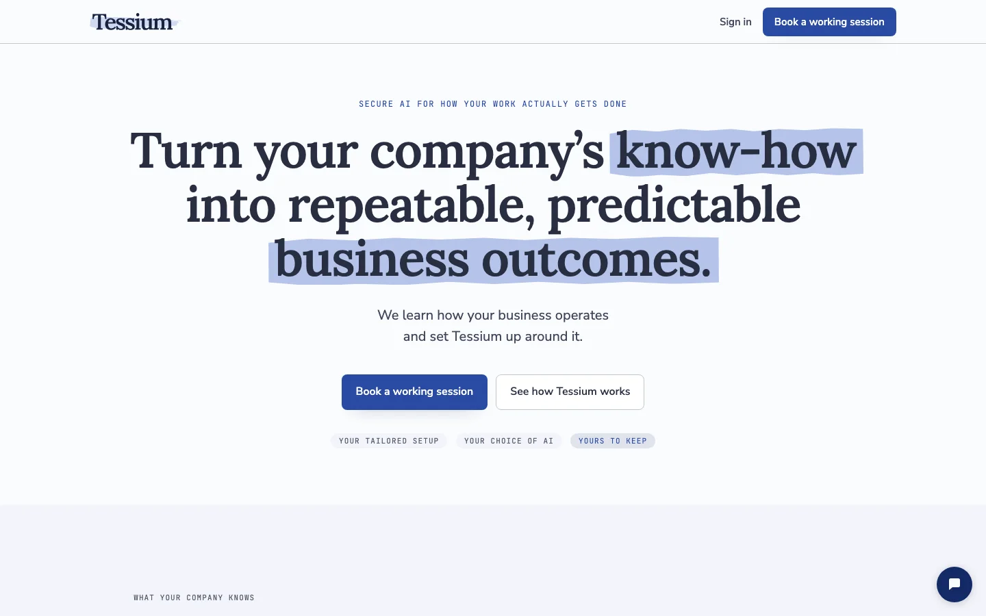 Tessium.ai preview